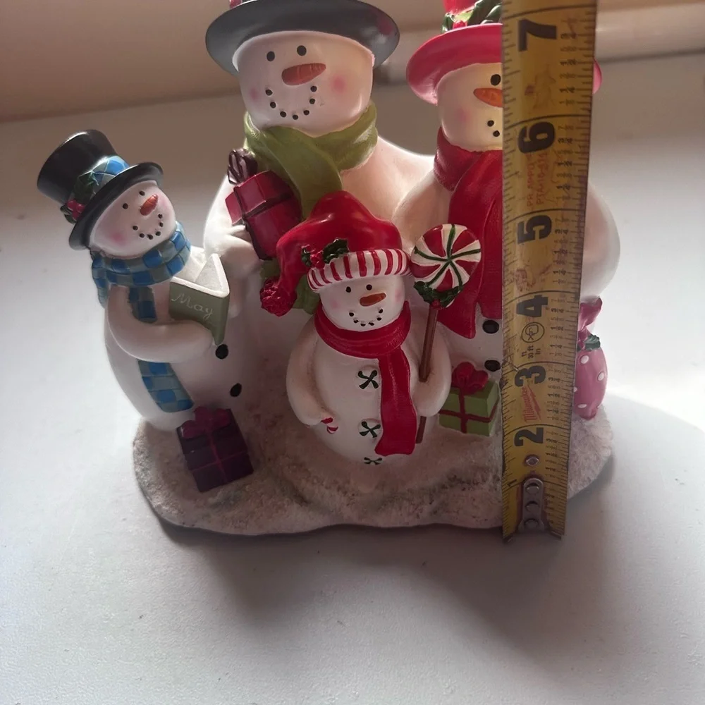 Hobby Lobby Red and Green Holiday Decor Snowman Set‎